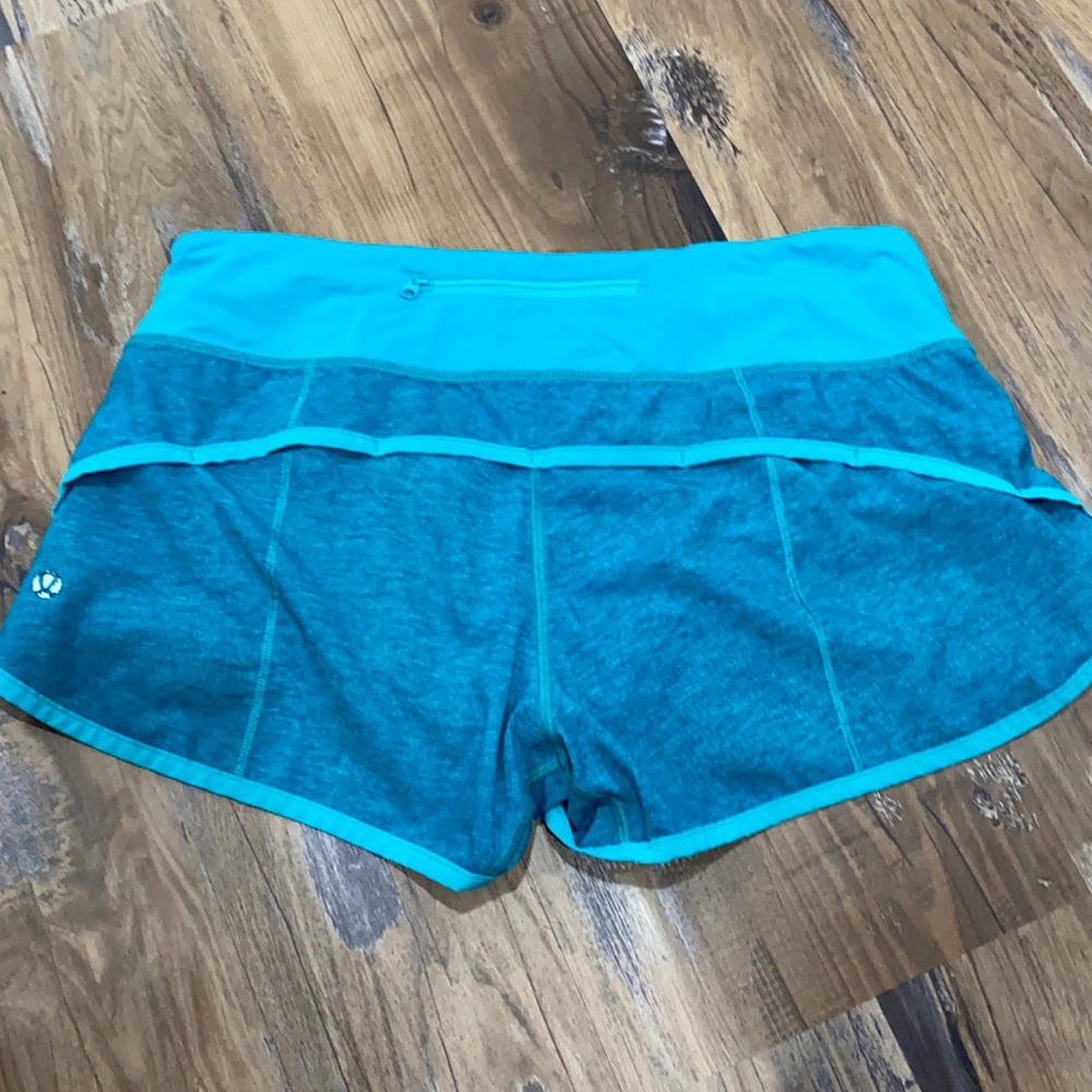 Lulu aqua shorts size 6